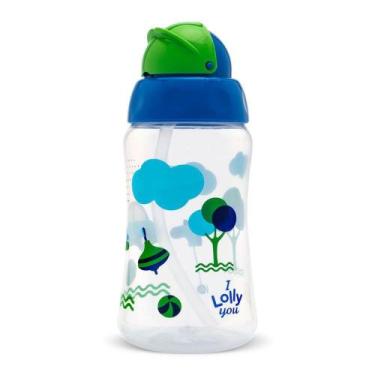 Imagem de Copo Lolly Viva com Canudo Azul 330ml