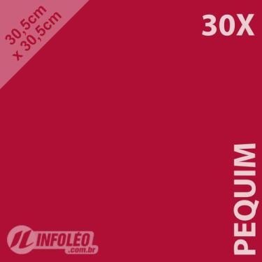 Imagem de 30 Folhas Color Plus 30,5x30,5cm 180g Pequim Vermelho Escuro