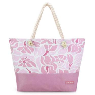 Imagem de Bolsa de Praia Feminina Grande Piscina Feira Verão Grande Transversal 