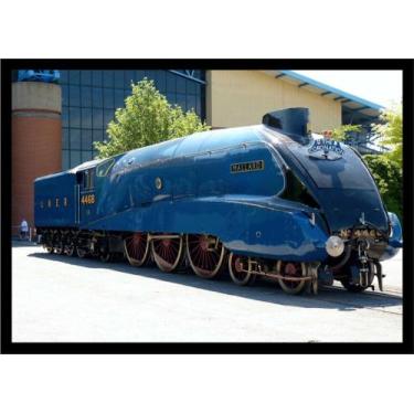 Imagem de Quadro Decorativo Trem Locomotiva Máquinas Paisagem Salas Quartos Escr