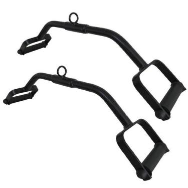 Imagem de Puxador Remada Frente Pulley Curvo Barra Romana - 2 Unidades - FamaFit