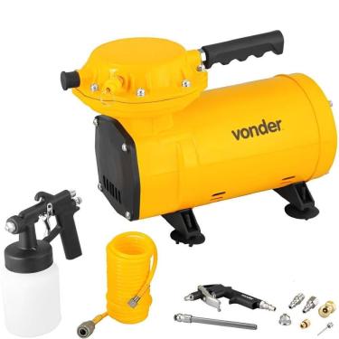 Imagem de Compressor de Ar Direto 1/2HP 2,3PCM com Kit Multiuso Bivolt VONDER