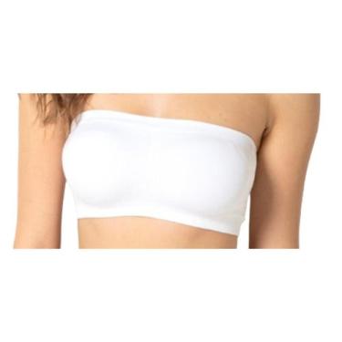 Imagem de Sutiã Trifil Top Faixa Com Bojo Removível Sem Alça , Branco, GG