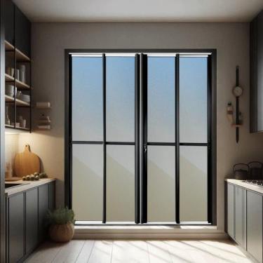 Imagem de Porta de Correr 4 Folhas Moveis 210 X 200 Elite com Fechadura Tetra Vi