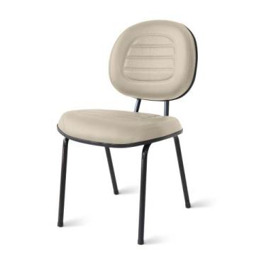 Imagem de Cadeira Executiva Belluno Pé Palito Bege - Flex Cadeiras