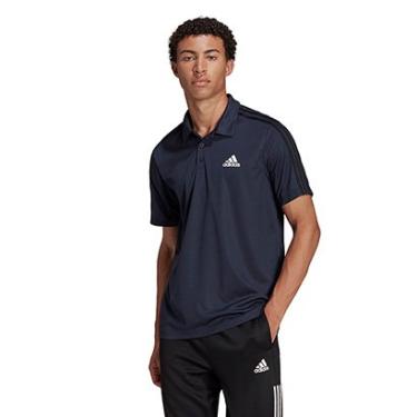 Imagem de Camiseta Adidas Polo 3 Listras Designed To Move Masculina-Masculino
