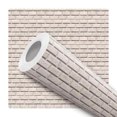 Imagem de Papel de Parede Vinílico Tijolos Rústico Efeito Visual 3D 12m - DELIQU