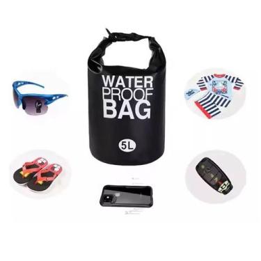 Imagem de Bolsa Estanque Impermeável Waterproof Dry Bag 5l Pesca Praia - FRG4546