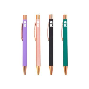 Imagem de Class of 2025, presentes de formatura com inicial, conjunto de 4 canetas esferográficas, canetas inspiradoras engraçadas, ferramentas de escritório para formatura - K