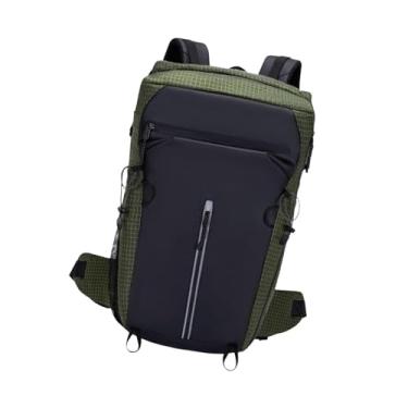 Imagem de Dynwave Mochila de caminhada, mochila de viagem confortável, grande capacidade, à prova d'água, mochila para esportes ao ar livre, escalada, mochila, Verde