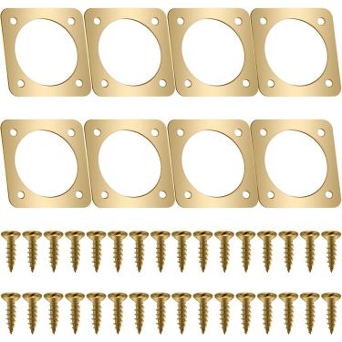 Imagem de Ripeng Protetor de casa de pássaro de metal com portal de cobre para casas de pássaros azuis orientais abertura de 3,8 cm (8 peças)