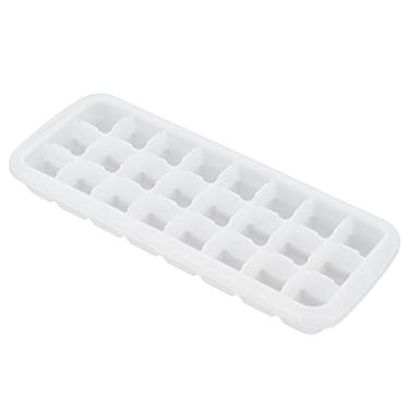 Imagem de Bandeja de Gelo de Silicone Segura, Liberação Fácil, Tampa de Plástico que Economiza Espaço, para Crianças, Molde de Cubos Pequenos de 24 Grades Com Tampa PP, Ferramentas para