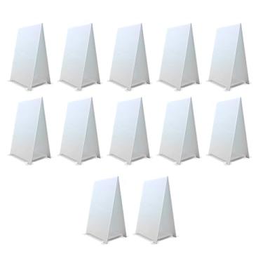 Imagem de Flipside Products Cavalete para letreiro de mesa de plástico ondulado premium de 28 x 43 cm, menu, vendas, anúncios, cavalete pequeno apagável a seco, pacote com 12