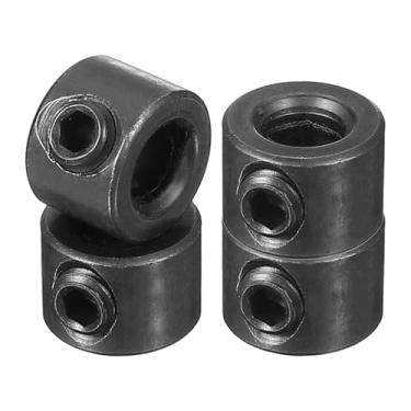 Imagem de PATIKIL Colar de eixo de 0,9 cm diâmetro externo 1,27 cm de espessura, pacote com 4 unidades de trava de trem de pouso de aço carbono com parafuso de ajuste para indústria de máquinas-ferramentas,