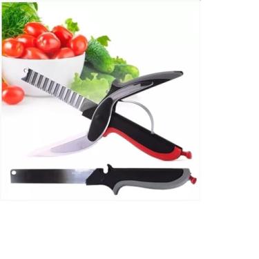 Imagem de Tesoura Tabua De Corte 3 Em 1 Verduras Carne Legumes