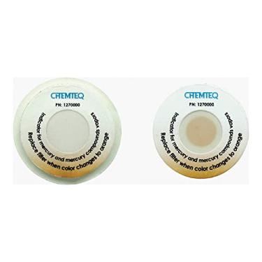 Imagem de Chemteq Indicador de substituição de filtro 127-0000 para filtros de capô sem dutos, sulfeto de hidrogênio 3,18 cm x 0,3 cm