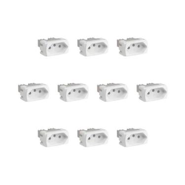 Imagem de Kit 10 Modulos Tomada 10A S3B70340 Branco Miluz Schneider