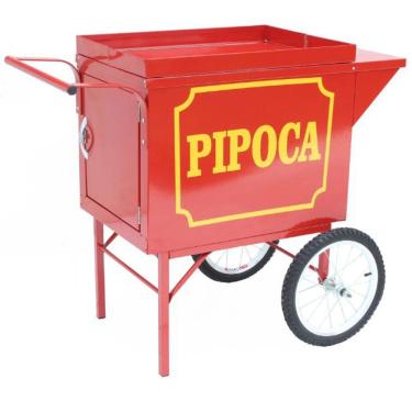 Imagem de Carrinho de pipoca retrô para máquina pipoca Elétrica Sem a maquina - Mod 4262-Sem maquina