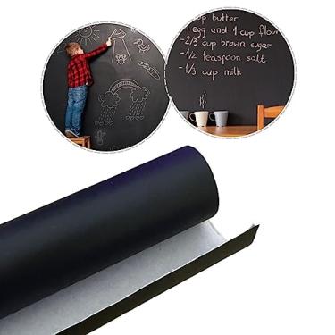 Imagem de Papel de Parede Adesivo Lousa Quadro Negro para Escrever com Giz Decorativo 2mx45cm