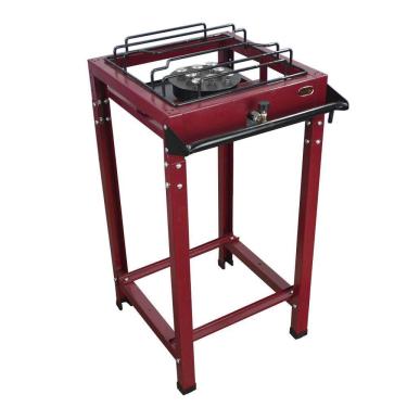 Imagem de Fogão Industrial 1 Boca Alta Pressão 8 Caulins c/ Pés