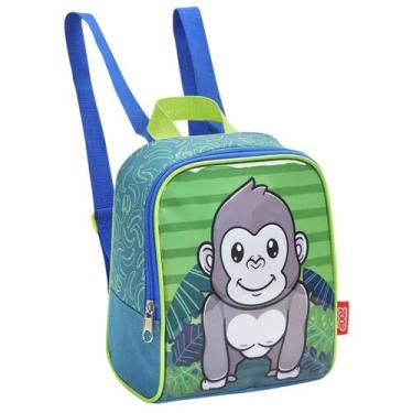 Imagem de Lancheira Térmica Infantil Escola Creche Passeio Menino Gorila Verde -