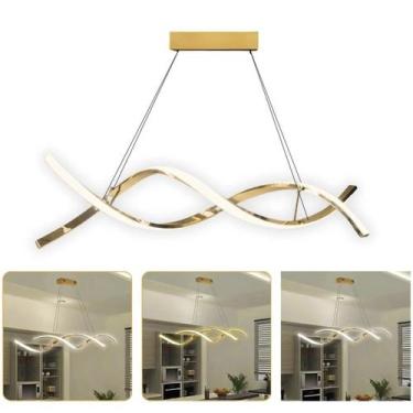 Imagem de Lustre Luminaria Pendente Molecular 36W DNA Espiral Design Moderno Dec