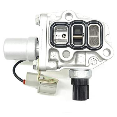 Imagem de Válvula de carretel VTEC válvula solenoide substituição para 1998 óleo 2,3l válvula solenoide 4Cyl Odyssey controle 15810-PAA-A01 com interruptor de pressão de óleo de temporização e junta 1581