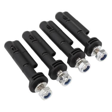 Imagem de 4 peças de pinos de montagem de 17 mm à prova de roubo conjunto de pinos de montagem de segurança para MaxTrax MKII LITE e mini placas de tração de recuperação