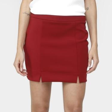 Imagem de Saia Afghan Reta Recorte Barra-Feminino