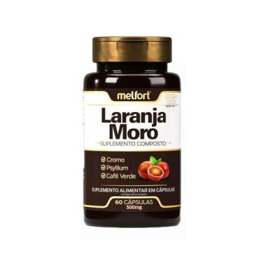 Imagem de Laranja Moro com Cromo,Psyllium e Café Verde 60caps  Melfort