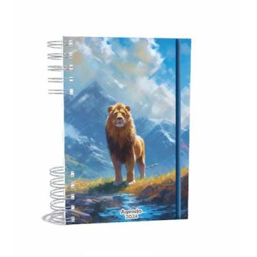 Imagem de Agenda Gospel Cristã 2024  - Leão -  A5 2024 - Um Versículo em Todos o