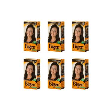 Imagem de Coloraçao Bigen 58 Preto Natural - Kit Com 6Un