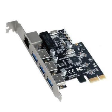 Imagem de Placa Controladora 3 x Usb 3.0 Pci Express 10/100/1000 Mbps KP-PL908 -
