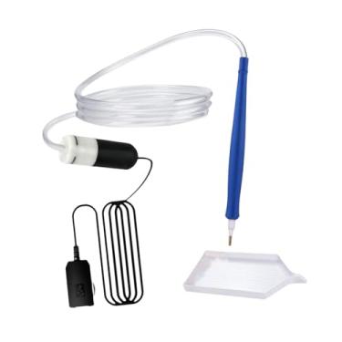 Imagem de Colaxi Caneta de ponto de elétrico com bandeja Cross Stitch Ergonomic Tools Accessories Drill Drill DOT PEPISK para adultos iniciantes, Azul