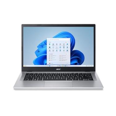 Imagem de acer Notebook Aspire 3, tela FHD de 14 polegadas, Intel Core i3-N305, Intel UHD Graphics, memória integrada LPDDR5 de 8 GB, SSD NVMe de 128 GB, prata, Windows 11 Home, A314-36P-3772
