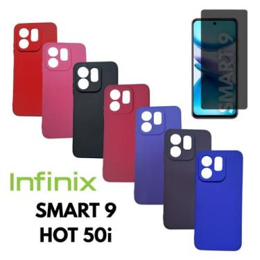 Imagem de Capa + Pelic. Privativa Vidro Para Infinix Smart 9 / Hot 50i - Generic