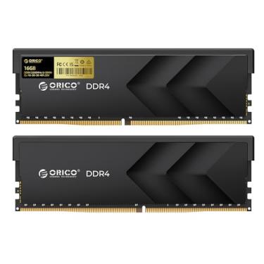 Imagem de ORICO Raceline Racer DDR4 RAM 32GB Kit (2x16GB) 3200MHz CL16, XMP 2.0 Overclocking para Intel, compatível com AMD, memória de desktop para jogos UDIMM de 1,35 V – Preto
