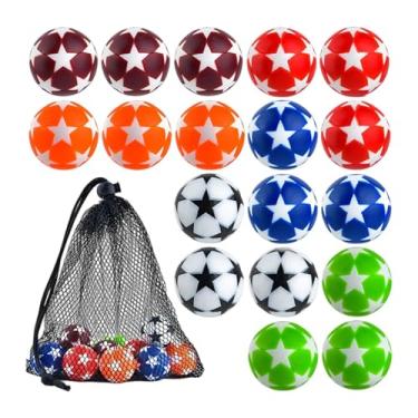 Imagem de Vaveren Bolas de pebolim para abastecimento de mesa Oficial Decorações multicoloridas Decoração Decoração Bolas de tabela de futebol de futebol, Option E, 3.2 Cm