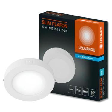 Imagem de Luminaria Led Sobrepor Redonda Slim 17Cm 12W 840Lm Ledvance, 127/220V