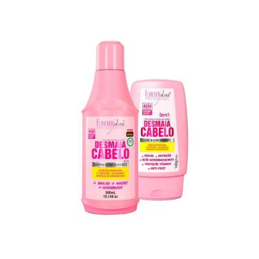Imagem de Kit Desmaia Cabelo Shampoo e Leave-in  Forever Liss
