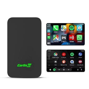 Imagem de CarlinKit Adaptador CarPlay 5.0 sem fio converte CarPlay com fio para Android sem fio/com fio para CPC200-2air sem fio, adaptador automático Android Plug & Play, conexão automática, sem atraso,