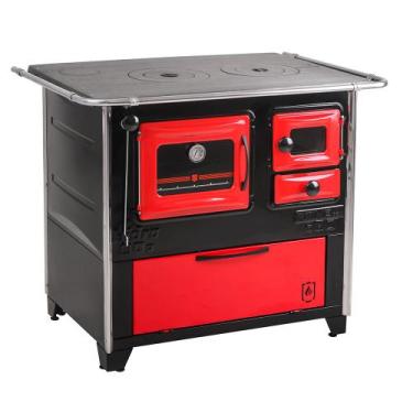 Imagem de Fogão A Lenha Prime Box Esquerdo N 2 Vermelho - Hidro Equipamentos