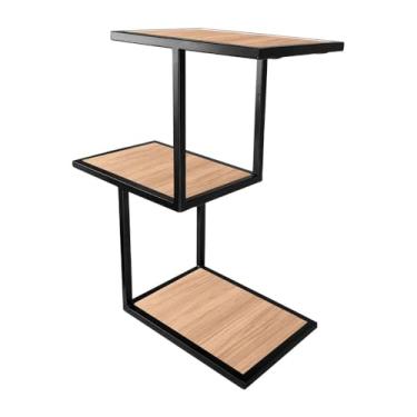 Imagem de Prateleira Nicho Para Decoração de Sala Quarto Canyon - Preto/jade