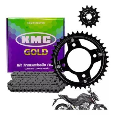 Imagem de Kit Relaçao Transmissão Com Retentor Cb 300 F Twister Nova 2023 2024 Kmc Gold