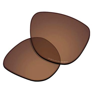 Imagem de Novas lentes de substituição UV400 de espessura de 1,8 mm para óculos de sol Oakley Frogskins OO9013 - Opções, Marrom