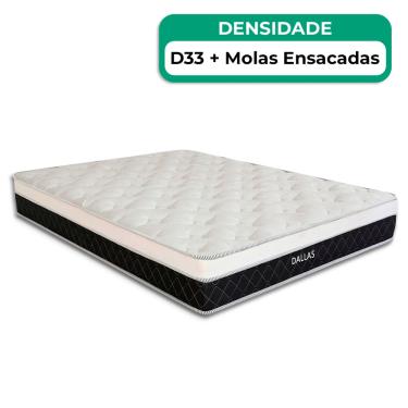 Imagem de Colchão Dallas Molas Ensacadas Solteirão V-Store 96x203x20