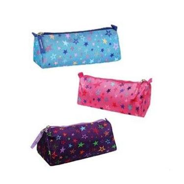 Imagem de Estojo bolsinha Escolar necesser Feminino Estrelas - CLIO, Verde