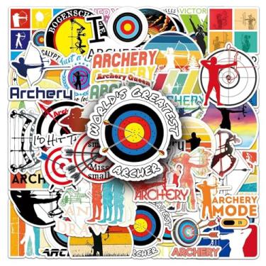 Imagem de Pacote com 50 adesivos de vinil para laptop e flecha à prova d'água para garrafas de água, skate, computador, carros, bagagem, telefone, grafite, pacote para adolescentes, meninas, crianças e adultos