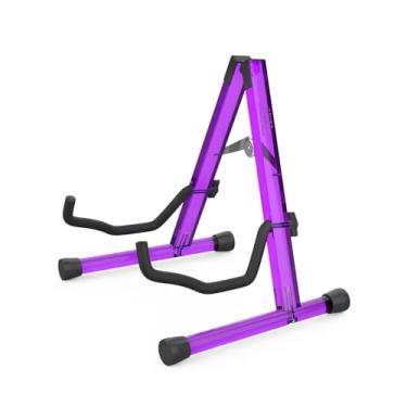 Imagem de MUSO Suporte Para Guitarra, Acústico, Elétrico Clássico De Madeira, Dobrável Baixo, Acessórios Guitarra Também Servem Violino, Ukulele (Roxo)