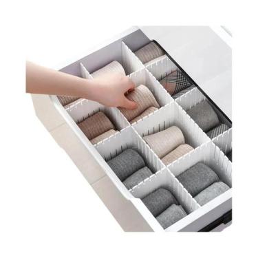 Imagem de Divisórias Ajustáveis De Plástico Multiuso Para Gavetas, Organizador D